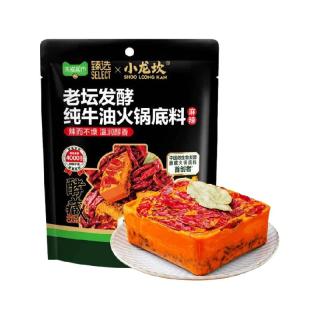 88VIP：小龙坎 老坛发酵纯牛油火锅底料400g家用商用四川底料