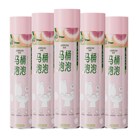 箭牌马桶泡泡650ml*5瓶 防溅水马桶清洁剂防臭泡沫盾魔力发泡剂 清香蜜桃650ml*5瓶