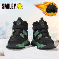 SMILEY 笑脸 儿童加绒加厚保暖雪地靴