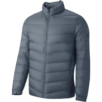 海澜之家羽绒服男款【90绒高品质羽绒】外套男冬季城市 蓝灰8B HWRAW4J053A S 165/84A 100~120斤