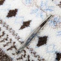 纤莉秀【费尔岛马甲】大码女装复古提花摇粒绒开衫胖mm2025冬4971 花色 4XL