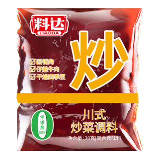 料达川式炒菜调料小炒酱30g 麻辣家用复合香料回锅肉调味料一酱多用 川香小炒酱-尝鲜炒菜料30g