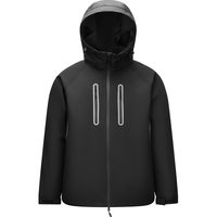  Semir/森马 防风三防 男士羽绒服  黑色90001 L