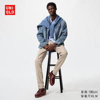 优衣库男装EZY DENIM牛仔裤/水洗产品休闲裤加长款482855 479315 482855/32深米色 L