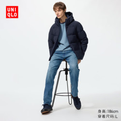 优衣库 男装EZY DENIM牛仔裤/水洗产品休闲裤加长款482855 479315 482855/65宝蓝色 L