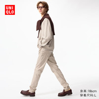 优衣库男装EZY DENIM牛仔裤/水洗产品休闲裤加长款482855 479315 479315/32深米色 3XL