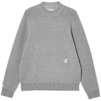 杰克·琼斯（JACK&JONES） 秋冬男装毛衣针织衫打底衫保暖字母刺绣百搭潮经典简约225324009 E40浅灰色 常规 XL 185