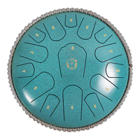 阿萨斯 空灵鼓15音小13寸成人儿童初学钢舌鼓手碟鼓打击乐器 斑点绿