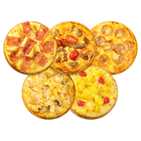 俏侬 5口味芝士披萨组合880g番茄牛肉培根薯角菌菇鸡肉意式香肠水果