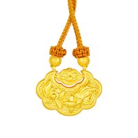 曼卡龙黄金吊坠女 福运莲莲-承愿足金挂坠轻奢新年 福运莲莲-承愿-足金 4.06g