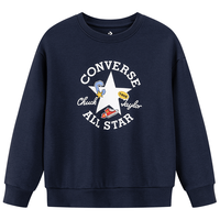 Converse【CNY新年系列】匡威儿童童装男童套装冬季女童加绒2件套运动校服 藏青蓝 130 /64 【身高116-122cm】