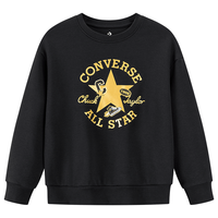 Converse【CNY新年系列】匡威儿童童装男童套装冬季女童加绒2件套运动校服 正黑色 160 /80 【身高158-170cm】