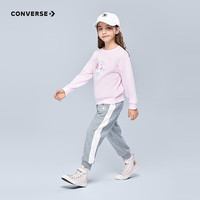 Converse【CNY新年系列】匡威儿童童装男童套装冬季女童加绒2件套运动校服 糖霜粉 120 /60 【身高110-116cm】