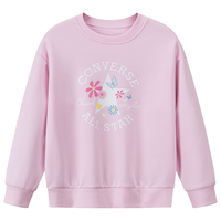 Converse【CNY新年系列】匡威儿童童装男童套装冬季女童加绒2件套运动校服 糖霜粉 110 /52 【身高98-104cm】