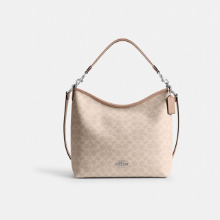 COACH 女包LAUREL大号手提斜挎流浪包 沙黄色CY685