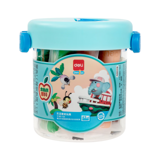 得力（deli）24色食品级彩泥粘土橡皮泥儿童玩具手工YC180-24A
