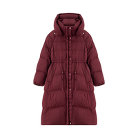 茵曼 【90绒子】新年蓬松保暖羽绒服25年冬季中长款宽松连帽外套