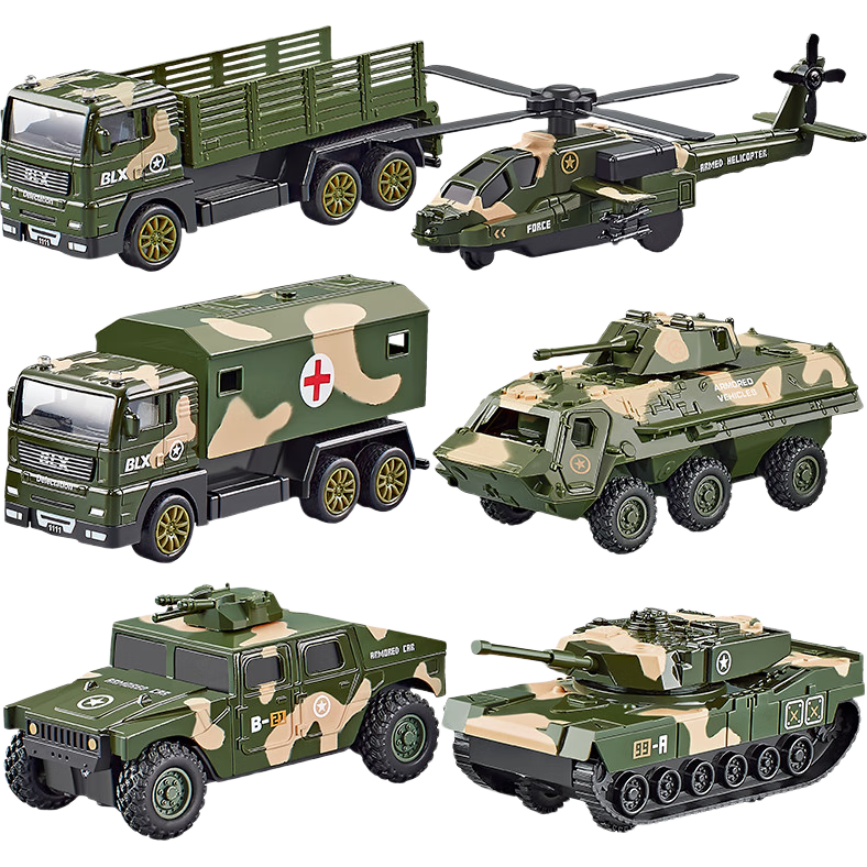 BAOLE STAR TOYS 宝乐星 2821 军事合金车6只装