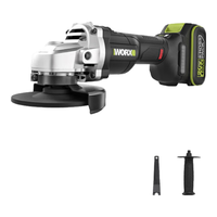 威克士 20V无刷锂电角磨机WU805(4.0双电)
