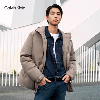  卡尔文·克莱恩/Calvin Klein 防风防水 男士羽绒服  GPF-浅茶棕 M