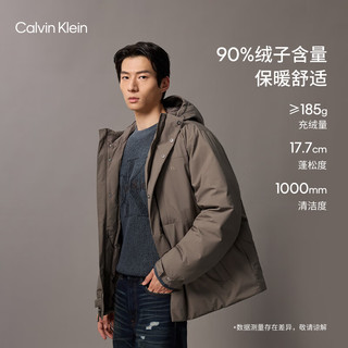  卡尔文·克莱恩/Calvin Klein 防风防水 男士羽绒服  GPF-浅茶棕 M