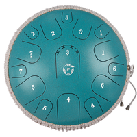 阿萨斯空灵鼓15音14寸成人专业初学者钢舌鼓手碟鼓打击乐器 斑点绿