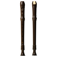 SUZUKI 铃木八孔竖笛8孔德式高音学生用儿童成人初学专业笛子乐器咖啡色