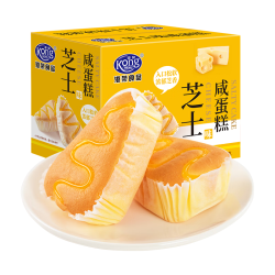 港荣 海盐芝士味早餐蛋糕面包480g