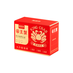 鲜京采 熟冻智利帝王蟹 4.0-4.4斤螃蟹海鲜礼盒 年货
