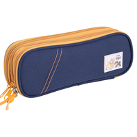 deli 得力 可爱柴犬系列 67073 三层文具袋 蓝色 单个装