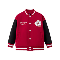 Converse【CNY新年系列】匡威童装棒球服外套棉服男女童红色拜年服 杰斯特红 110 /52 【身高98-104cm】