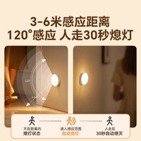 人体感应灯家用超大容量玄关过道床头人来即亮智能led充电小夜灯