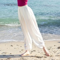 美愫瑜伽裤宽松女阔腿禅意松弛感白色舞韵灯笼瑜伽裤2025外穿 S