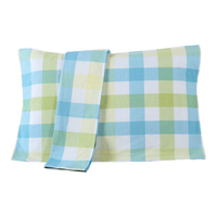 KINGSHORE 金号 A类纯棉双层布艺枕巾 两条装 蓝色 126g/条 52*80cm