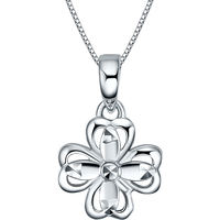 周六福（ZLF）新年  PT950铂金吊坠女款幸运四叶草镂空挂坠 1.45g