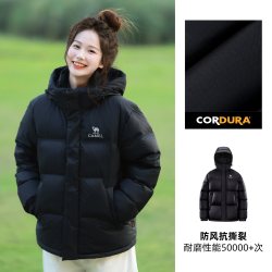 骆驼 羽神PRO鹅绒羽绒服女装冬加厚连帽羽绒外套