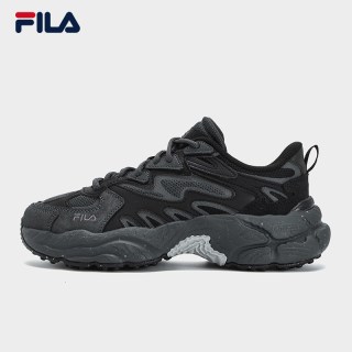FILA 蕨草鞋|女鞋FILA 斐乐官方运动鞋户外老爹鞋春季休闲鞋黑色鞋子
