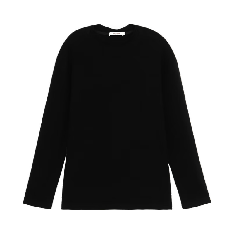  BODYDREAM 美利奴羊毛 男士长袖T恤  4XL 240-260斤 黑色