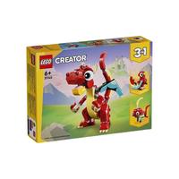 乐高 31145红色小飞龙创意系列男女孩拼装益智积木玩具