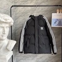 Y-3 adidas 2025新款冬季棉服三叶草加厚保暖男女棉衣外套宽松情侣服