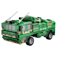 咔搭（CaDA）航天军事系列东风导弹车 积木玩具儿童拼装模型男孩儿童