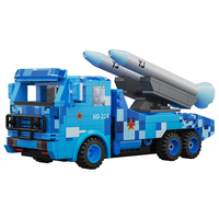 咔搭（CaDA）航天军事系列鹰击导弹车steam程电动模型儿童男孩玩具