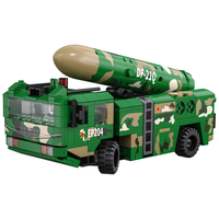 咔搭（CaDA）航天军事系列东风导弹车steam程电动模型儿童男孩玩具