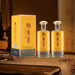 钓鱼台 贵宾酒（第三代）酱香型白酒53度 单瓶520ml*2