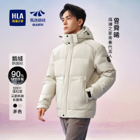 海澜之家 极光鹅绒 90%鹅绒特氟龙三防男士连帽羽绒服 HWRAJ4Y096A