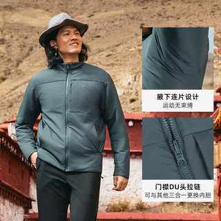 探路者（TOREAD）棉服户外防泼水防风保暖外套男款透气立领绵羊毛登山服2025年 黑色-TAGGBN91774 XL