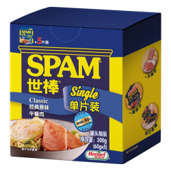 世棒 午餐肉经典清淡60g单片装即食猪肉独立包装