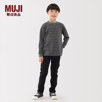 無印良品 MUJI大童 起毛圆领长袖T恤童装打底衫儿童25年冬季 CB1P7A5A