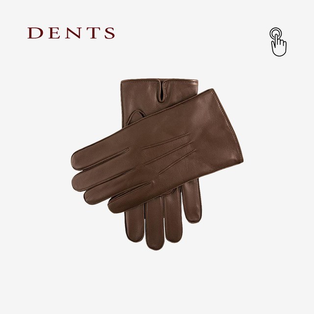 DENTS 男士毛羊皮分指手套 5-1568
