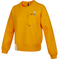 adidas NEO 春季时尚百搭女子针织圆领运动卫衣运动服休闲宽松套头衫女装